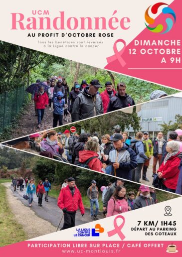 Visuel randonnée octobre rose 2025